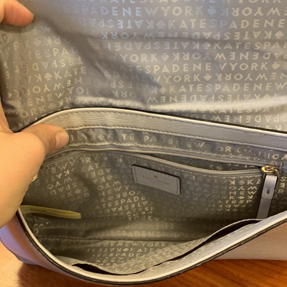 Kate Spade Medium Convertible Shoulder Bag (epi gray leather) Like New** - Picture 6 of 6